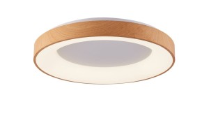 Santana D60 3000-6500K LED plafon (z pilotem) drewno/biały AZ4993
