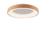 Santana D80 3000-6500K LED plafon (z pilotem) drewno/biały AZ4997