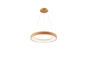 Santana D60 3000-6500K LED lampa wisząca (z pilotem) 1-punktowa drewno AZ5010