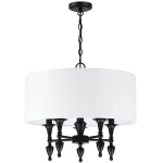 Austin żyrandol 5-punktowy czarny P05203BK-WH