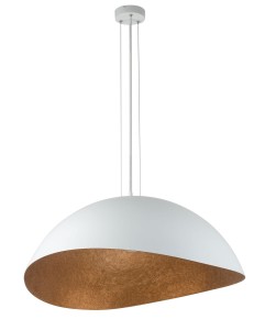 Solaris M lampa wisząca 1-punktowa biała/miedziana 40622