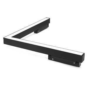Lampa LED narożna do szyny magnetycznej 24W/3000K czarna
