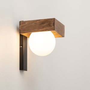 Bloom kinkiet 1-punktowy czarny/brązowy 33666