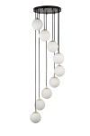 Piano lampa wisząca 9-punktowa czarna 33661