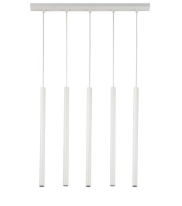 Sopel Prosty lampa wisząca 5-punktowa biała 33616