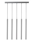 Sopel Prosty lampa wisząca 5-punktowa srebrna 33618
