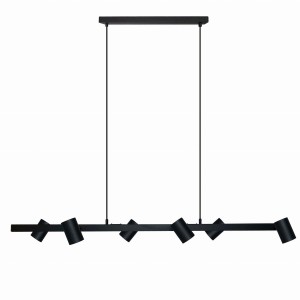 Snow lampa wisząca 6xGU10 czarna LP-731/6L BK