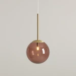 Bosso D14 lampa wisząca 1xG9 mosiądz/choco cream 1119XS40_CK