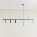 Trevo lampa wisząca 6-punktowa niebieska 1104K16