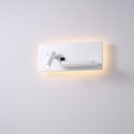 Hotels 417L kinkiet 2xLED 7W z portem USB i ładowarką indukcyjną biały