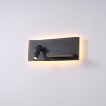 Hotels 417P kinkiet 2xLED 7W z portem USB i ładowarką indukcyjną czarny