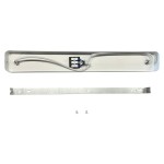 Lampa sufitowa Anillo LP-770/3W WH w kolorze białym, z montażowym uchwytem, widok od góry. Zawiera trzy gniazda GU10 oraz przewody elektryczne. W zestawie metalowy uchwyt i dwa mocowania. Tło proste, białe.