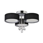 Gambela lampa sufitowa 3xE27 czarna LP-991/3C BK