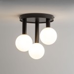 Perla lampa sufitowa 3xG9 czarna/biała 33484