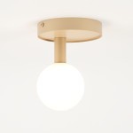 Perla lampa sufitowa 1xG9 złota/biała 33602