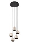 Sentubal lampa wisząca 5xLED/5,2W czarna 13498/24/30