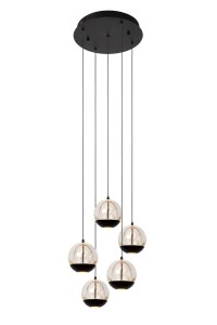 Sentubal lampa wisząca 5xLED/5,2W czarna 13498/24/30