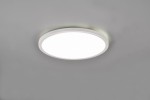 Plafon Aureo D29 w kolorze białym, okrągły, zamontowany na suficie. Posiada jedną diodę LED o mocy 18W oraz funkcję RGB sterowaną pilotem. Gładka powierzchnia zapewnia nowoczesny wygląd i równomierne oświetlenie.