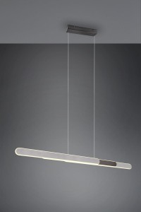 Helios lampa wisząca 1xLED/48W czarna/aluminium 343310305