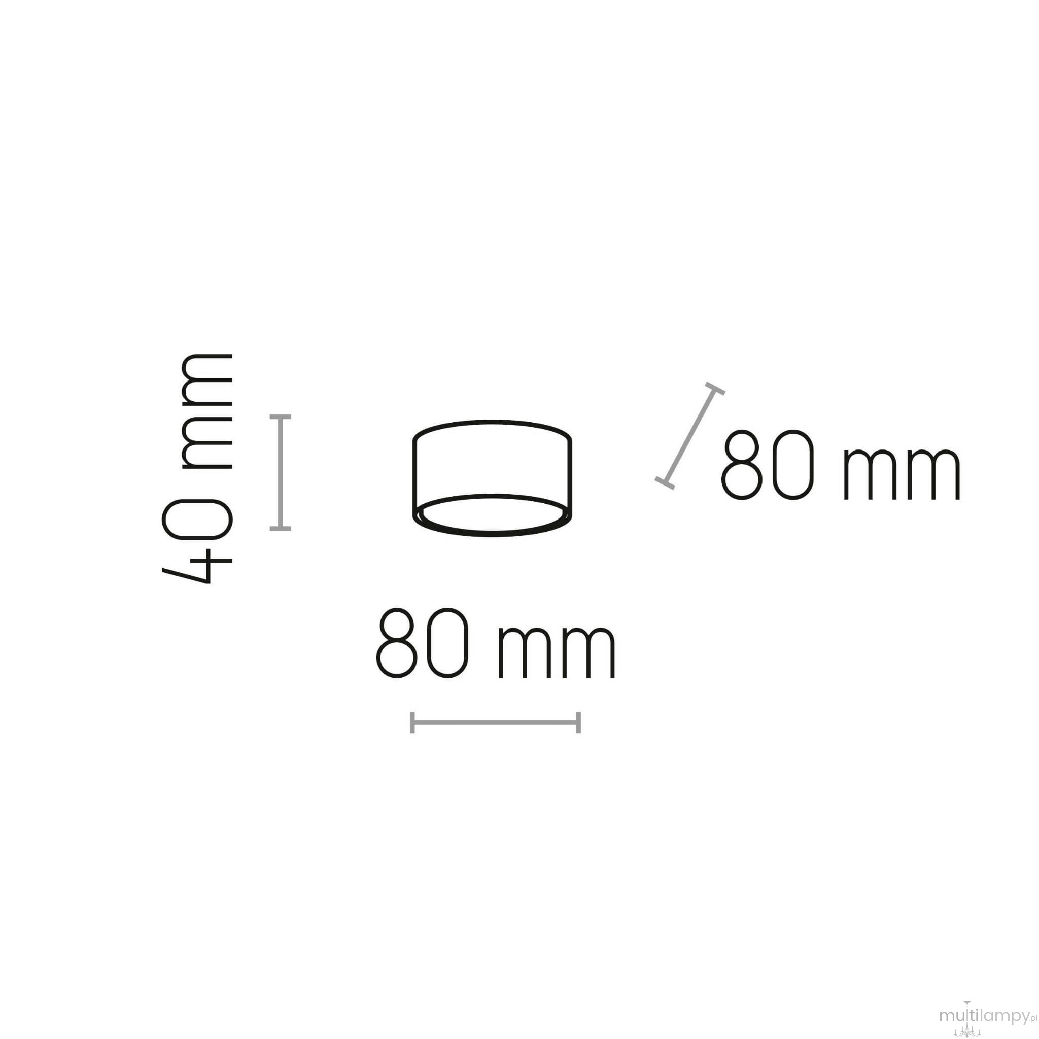 Top lampa sufitowa 1xGX53 czarna 6241