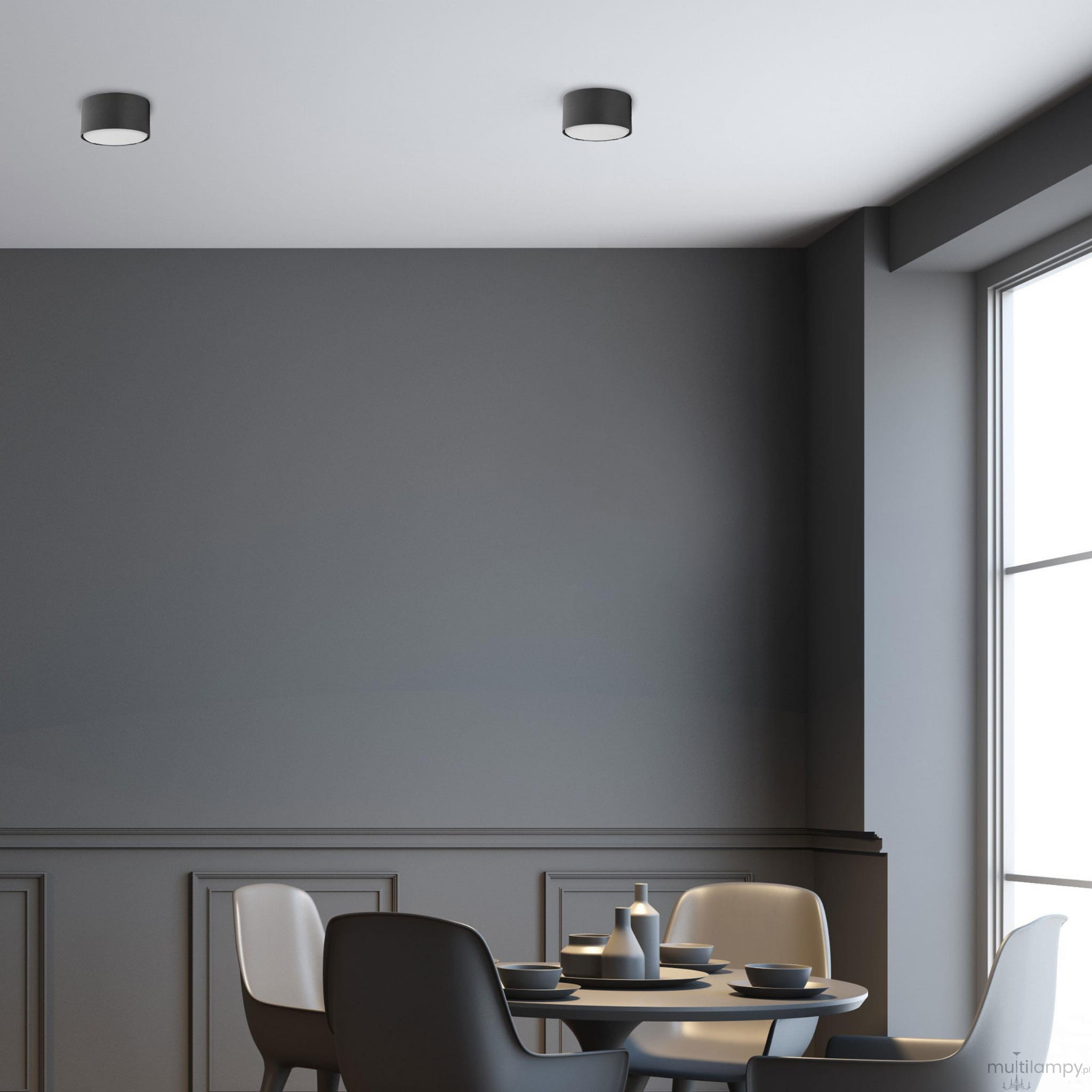 Top lampa sufitowa 1xGX53 czarna 6241