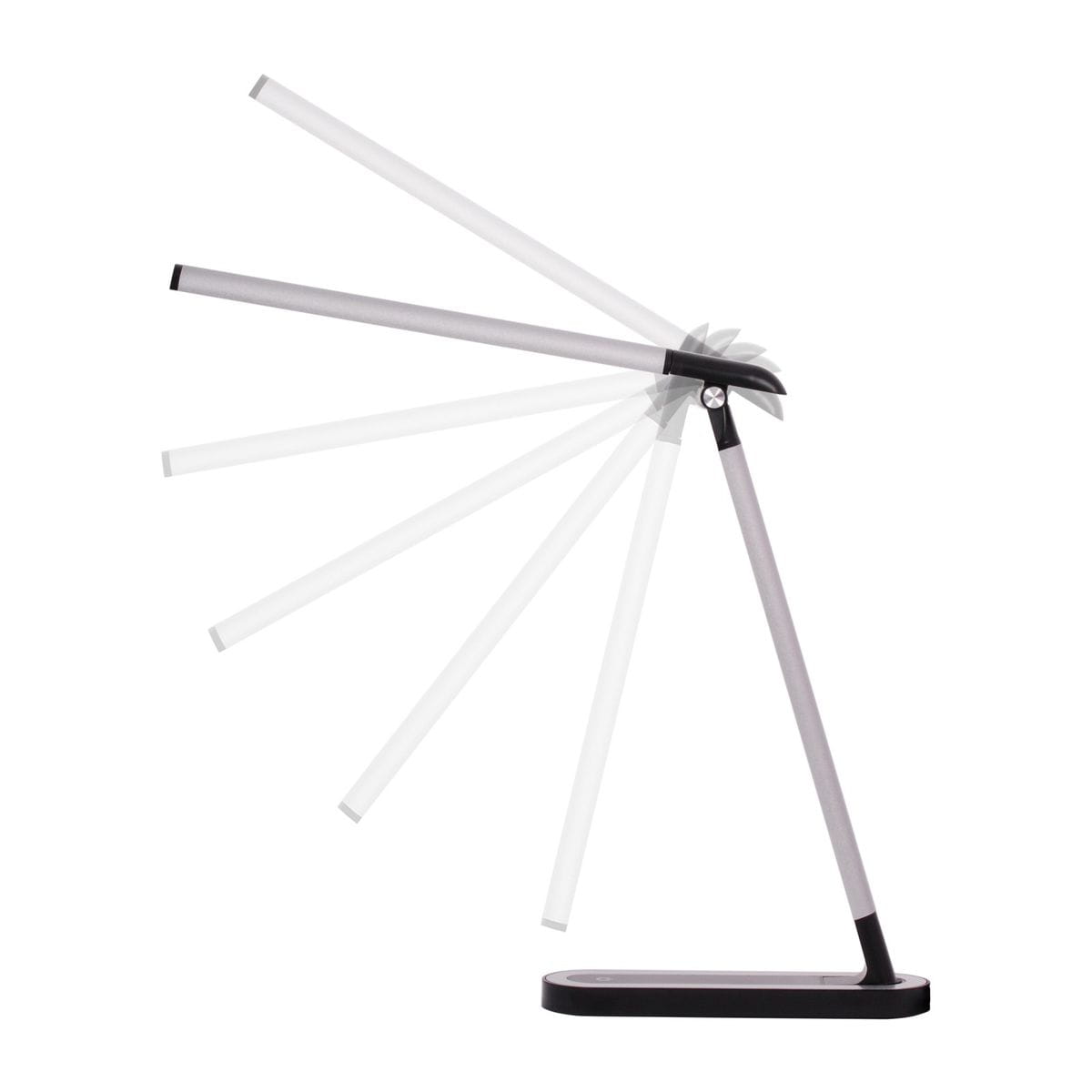 Lampka biurkowa Niko w kolorze czarnym z jedną diodą LED o mocy 5W. Produkt ma regulowany, smukły kształt z elastycznym ramieniem, co umożliwia dostosowanie kąta oświetlenia. Stojąca na prostokątnej podstawie, idealna do biura lub domowego wnętrza.