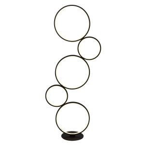 Cirque lampa podłogowa 5xLED/41W czarna EU25771-5BK