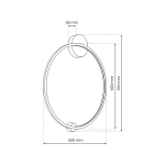 Czarna lampa sufitowa Saturno D50 o średnicy 500 mm i wysokości 55 mm, wyposażona w 1xLED o mocy 25W, z klasą ochrony IP44. Prosty, okrągły kształt, idealna do nowoczesnych wnętrz.