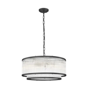 Sergio lampa wisząca 6xE14 czarna P0528-06H-P7AC