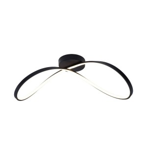 Erda lampa sufitowa 1xLED/45W czarna 19600C-BK