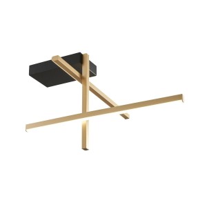 Edge lampa sufitowa 3xLED/25W czarna/złota 22008C3-BK/GD