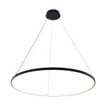 Breno D80 lampa wisząca 1xLED/36W czarna 2023201-BK80