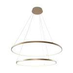 Breno D80 lampa wisząca 2xLED/60W złota 2023200-GD