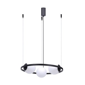 Orbit lampa wisząca 3xE27 czarna/biała 5004