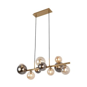 Villa lampa wisząca 10xG9 złota MD5918-10-EGN