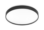 Plafon LED Filo D34 o mocy 24W i temperaturze barwowej 4000K, w kolorze białym z czarną obręczą. Produkt ma okrągły kształt, zamontowany na suficie w pozycji poziomej, z gładką, matową powierzchnią.