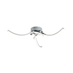 Lampa sufitowa Focus 3xLED/20W w kolorze chromu z trzema, delikatnie zakrzywionymi ramionami. Produkt montowany na suficie, z centralną podstawą. Wykończenie metaliczne, nowoczesny design, idealna do nowoczesnych wnętrz.