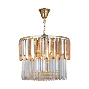 Camille lampa wisząca 8xE14 złota 19101/8