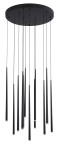 Elche lampa wisząca 12xLED/29W czarna LE41622