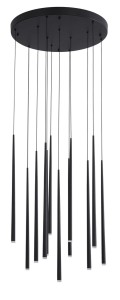Elche lampa wisząca 12xLED/29W czarna LE41622