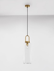 Banes lampa wisząca 1xE27 złota LE42652