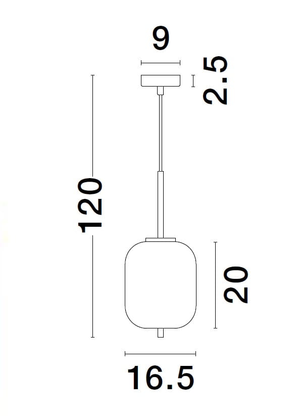 Lampa wisząca Pilar L, złota, o wymiarach 16,5 cm średnicy i 120 cm wysokości. Posiada jeden gwint E14. Kształt okrągły, z prostym zawieszeniem. Idealna do nowoczesnych wnętrz.