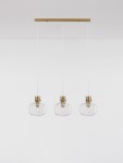 Padre lampa wisząca 3xE27 złota LE42635