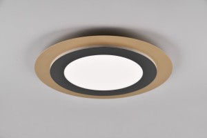 Morgan plafon z pilotem 1xLED/42W czarny/złoty 641519280