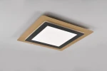 Morgan plafon z pilotem 1xLED/46W czarny/złoty 641510280