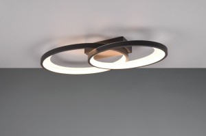 Halonis lampa sufitowa 2xLED/25W czarna DL134-64482