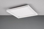 Plafon Rotonda 1xLED/20W w kolorze białym, o kwadratowym kształcie, zamontowany na suficie. Posiada gładką, matową powierzchnię i subtelną ramkę. Zdjęcie przedstawia produkt z góry, na jednolitym tle.
