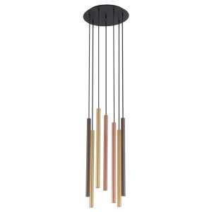 Laser lampa wisząca 7-punktowa multikolor 10704