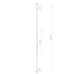 Lampa wisząca Vertic w kolorze czarnym, z jednym źródłem LED o mocy 19W i temperaturze barwowej 4000K. Posiada prostą, minimalistyczną konstrukcję z regulowaną wysokością od 220 do 300 cm oraz eleganckim, kwadratowym kloszem o wymiarach 5,5 x 5,5 cm.