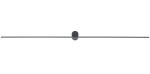Spin 120 kinkiet 1xLED/16W/4000K czarny 10622